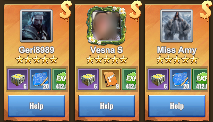 Bounty Missions screen showing orange-rarity missions and their rewards