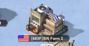 World map view of the correct farm account that should be coordinated before farming
